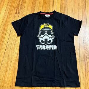 Frankie Garage Shirt Mens Large Black Trooper Face Mask Hat Tshirt